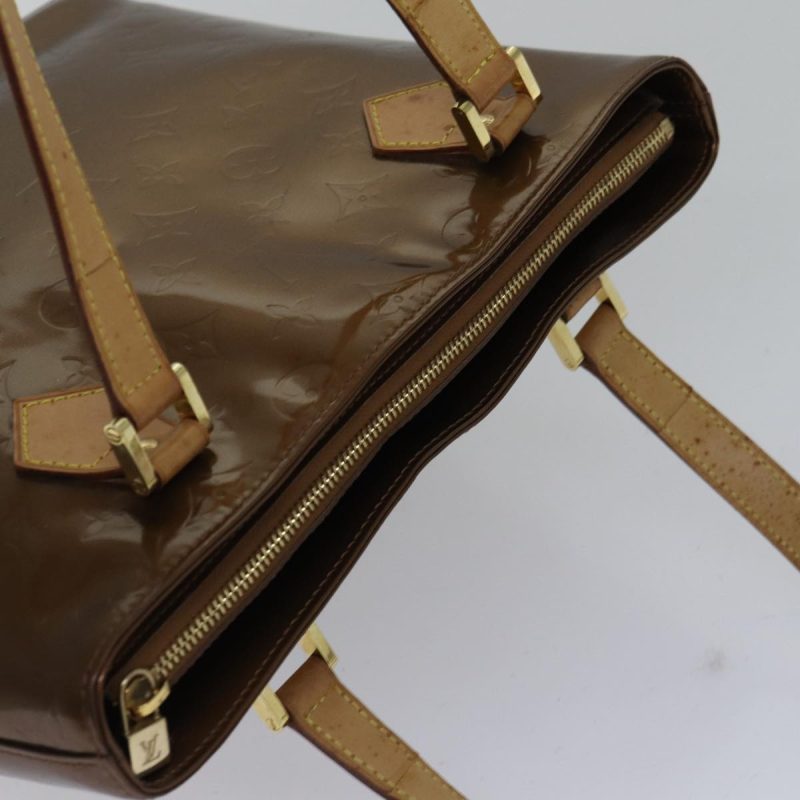 Louis Vuitton Monogram Vernis Houston Hand Bag Bronze M91122  ki4911 - Image 6