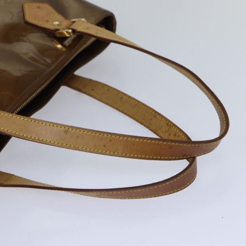 Louis Vuitton Monogram Vernis Houston Hand Bag Bronze M91122  ki4911 - Image 7