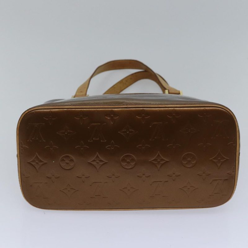 Louis Vuitton Monogram Vernis Houston Hand Bag Bronze M91122  ki4911 - Image 5
