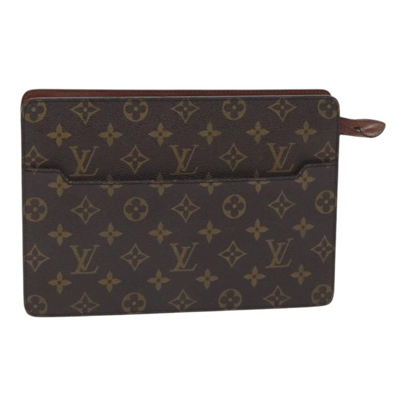 Louis Vuitton Monogram Pochette Homme Clutch Bag M51795  ki4947