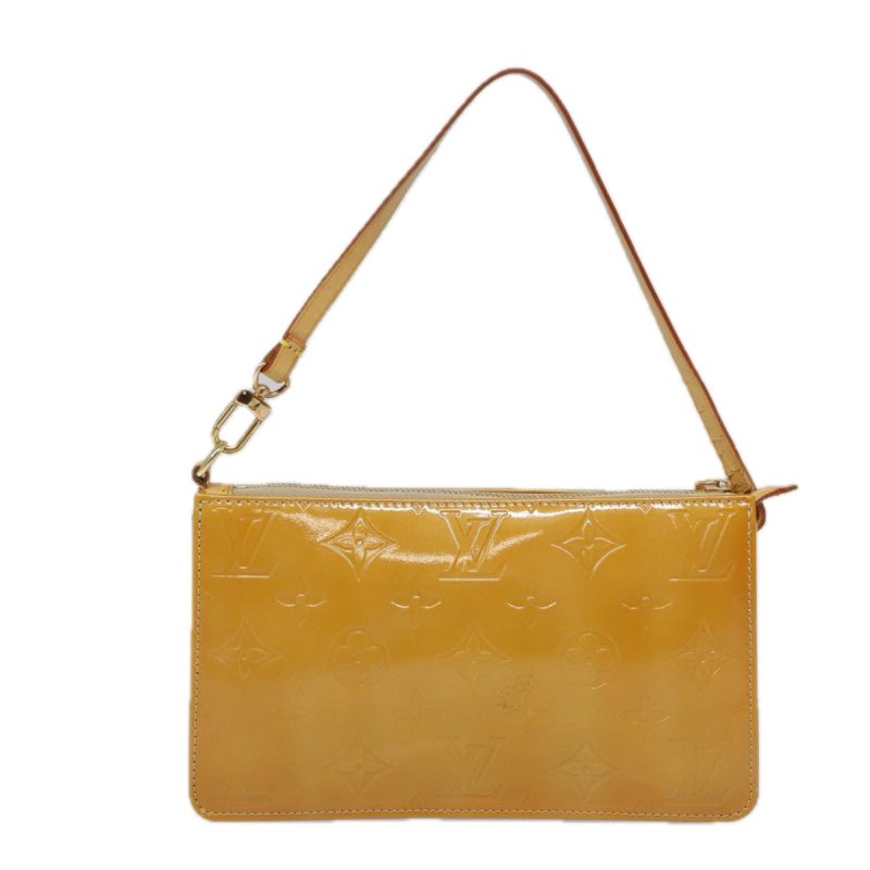 Louis Vuitton Monogram Vernis Lexington Pouch Beige M91010 Auth ki4964 - Image 2