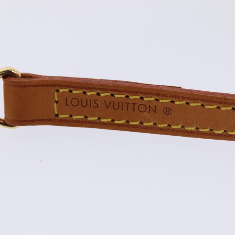 Louis Vuitton Shoulder Strap Leather 44.5"" Beige  ki4965 - Image 8