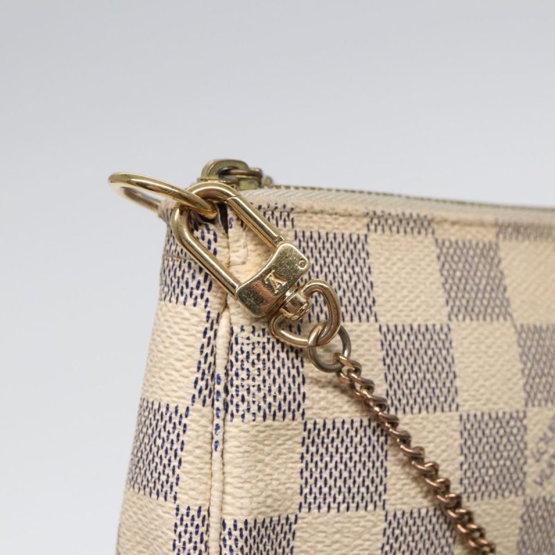 Louis Vuitton Damier Azur Mini Pochette Accessoires Pouch N63005  kk297 - Image 9