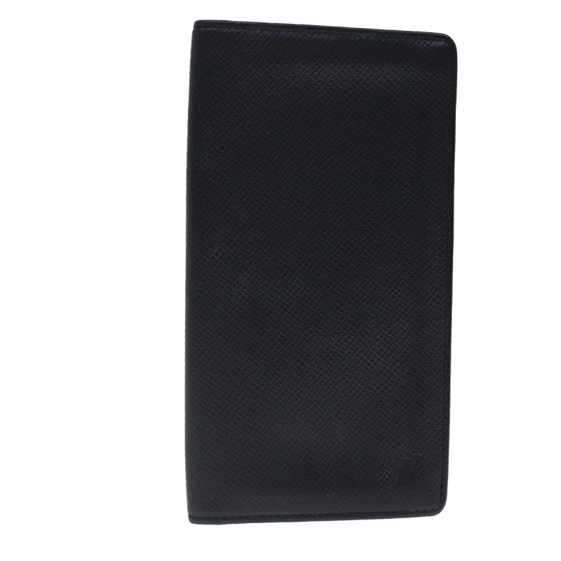 Louis Vuitton Taiga Porte Cartes Credit En Long Wallet Ardoise M31002 Auth kk358