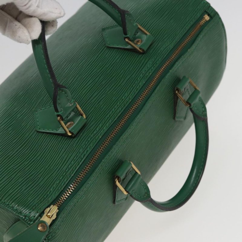 Louis Vuitton Epi Speedy 30 Hand Bag Borneo Green M43004  mr263 - Image 6