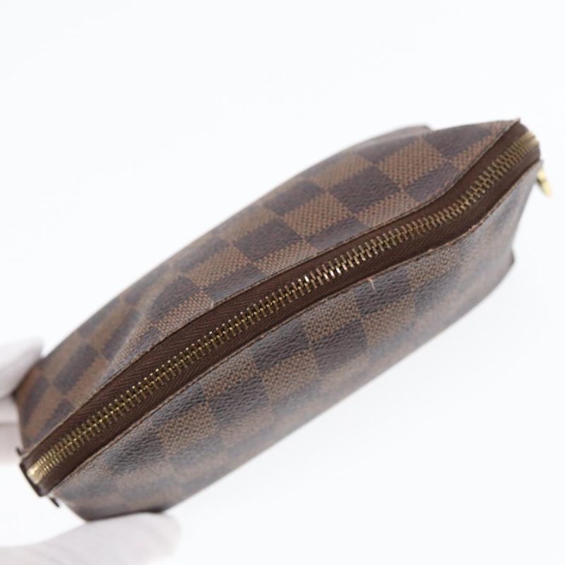 Louis Vuitton Damier Ebene Pochette Cosmetic PM Pouch N47516  tb1139 - Image 5