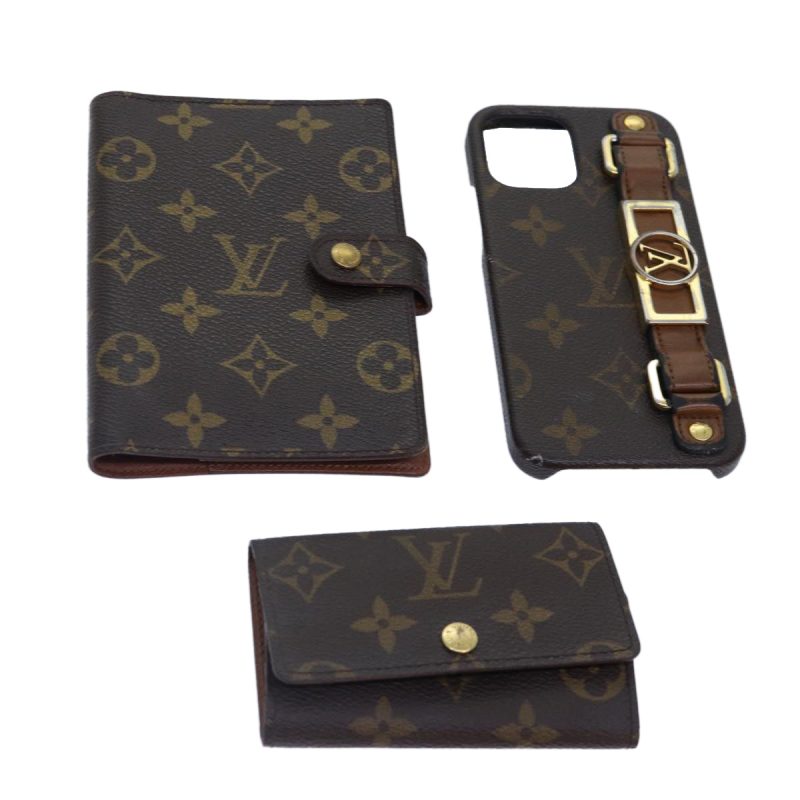 Louis Vuitton Monogram Key Case Day Planner Cover 3Set  tb1166