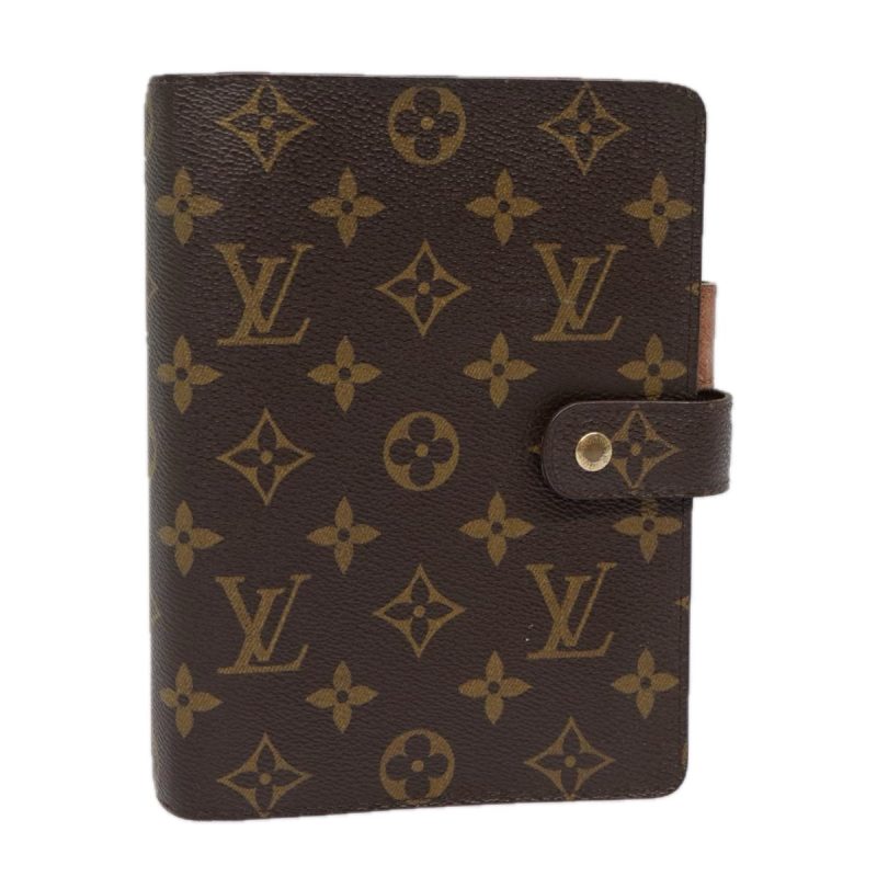 Louis Vuitton Monogram Agenda MM Day Planner Cover R20105  tb1167