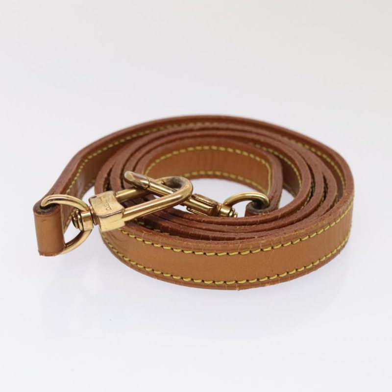 Louis Vuitton Shoulder Strap Leather 44.1"" Beige  tb1171 - Image 5