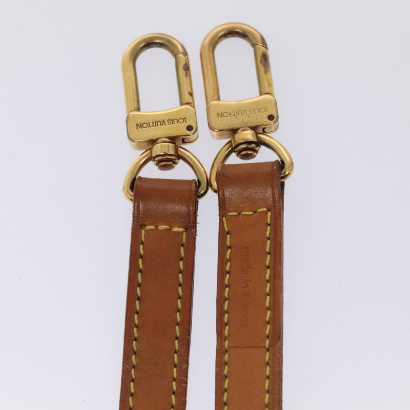 Louis Vuitton Shoulder Strap Leather 44.1"" Beige  tb1171 - Image 7