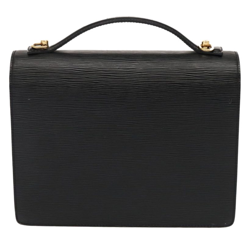 Louis Vuitton Epi Monceau 28 Hand Bag Black M52122  tb1181 - Image 2