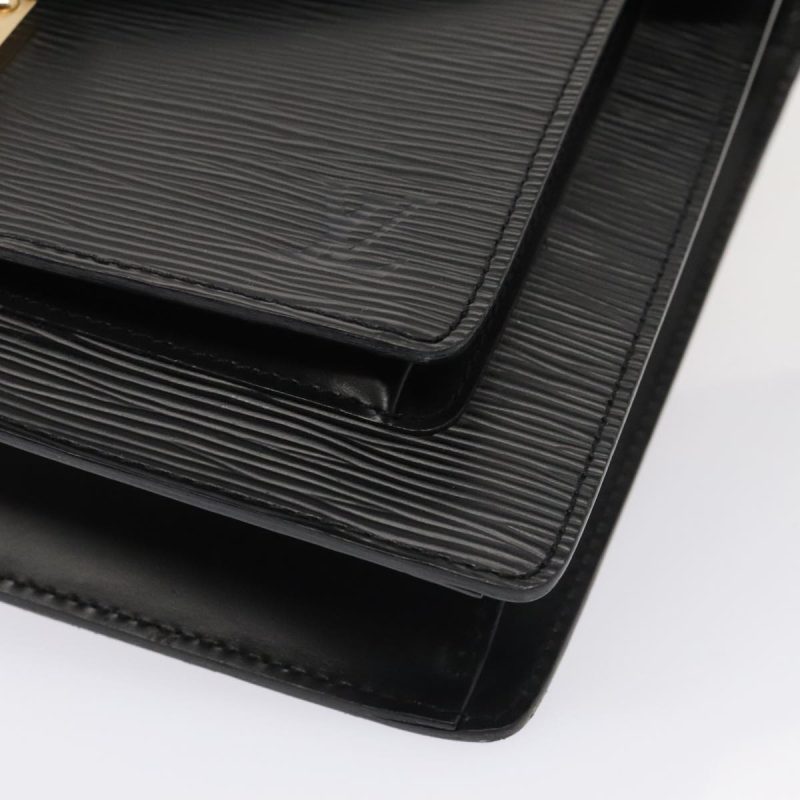 Louis Vuitton Epi Monceau 28 Hand Bag Black M52122  tb1181 - Image 8
