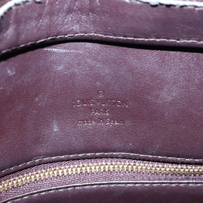 Louis Vuitton Monogram Vernis Houston Hand Bag Amarante M91999  tb1214 - Image 10