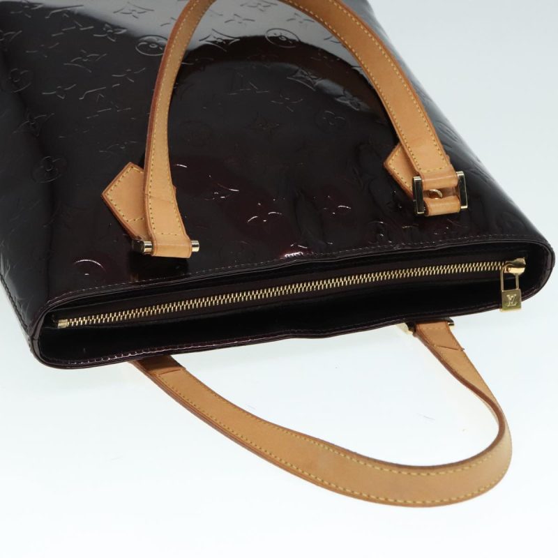 Louis Vuitton Monogram Vernis Houston Hand Bag Amarante M91999  tb1214 - Image 6