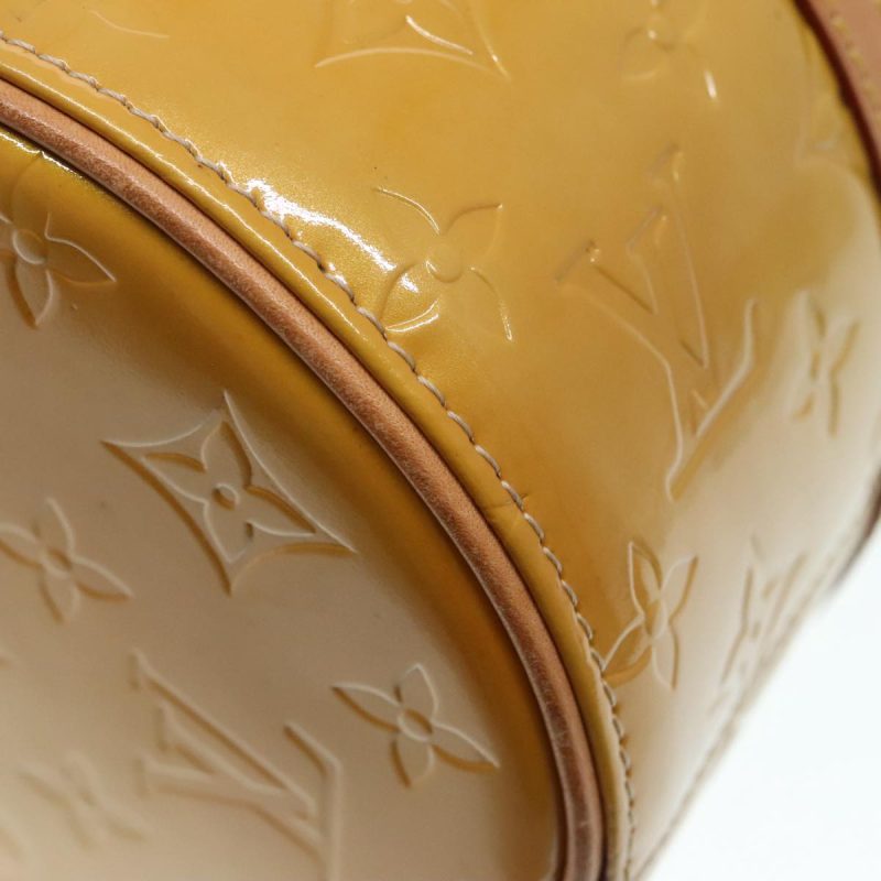 Louis Vuitton Monogram Vernis Bedford Hand Bag Beige M91006  tb1217 - Image 9