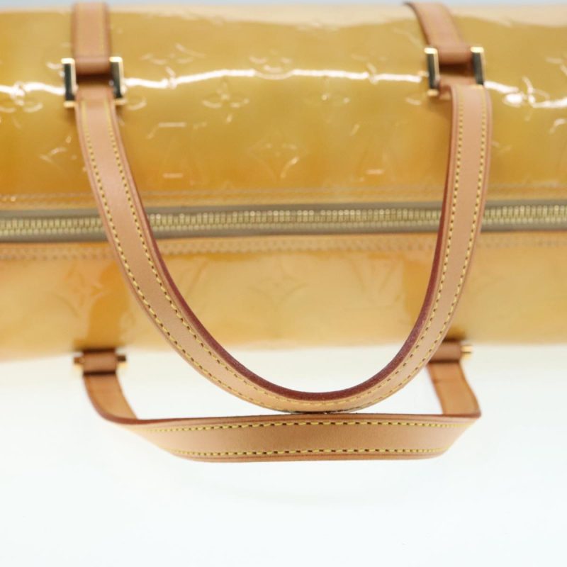 Louis Vuitton Monogram Vernis Bedford Hand Bag Beige M91006  tb1219 - Image 7