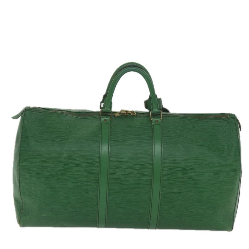 Louis Vuitton Epi Keepall 55 Boston Bag Green M42954  tb926 - Image 2