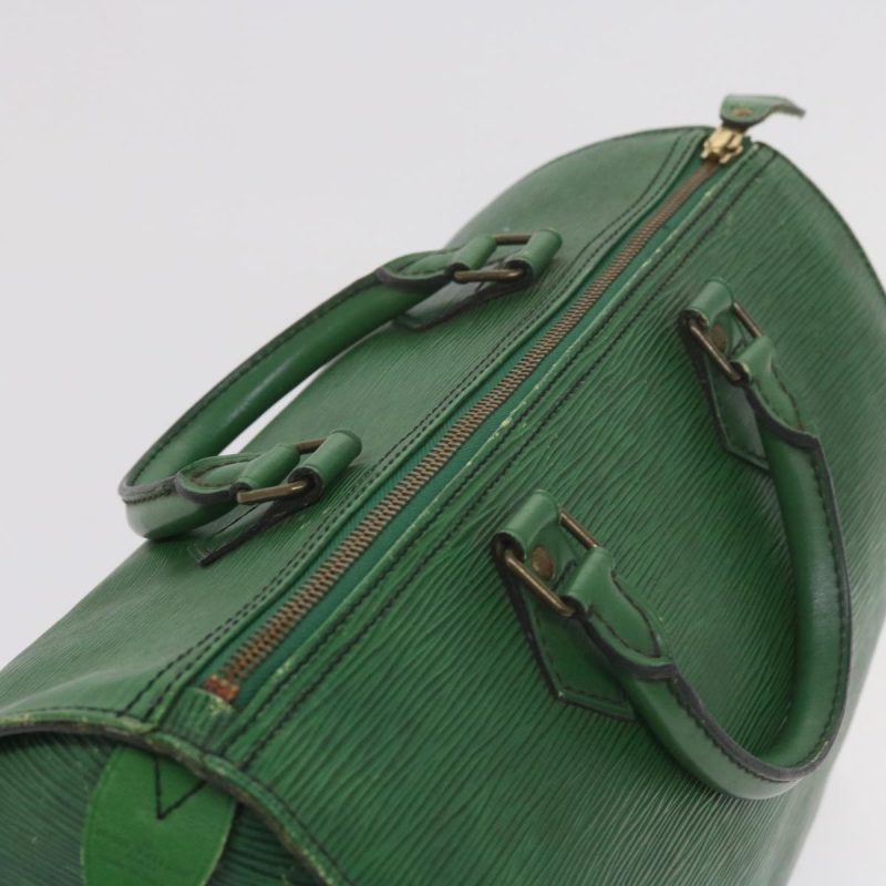 Louis Vuitton Epi Speedy 30 Hand Bag Vintage Borneo Green M43004  tb927 - Image 7