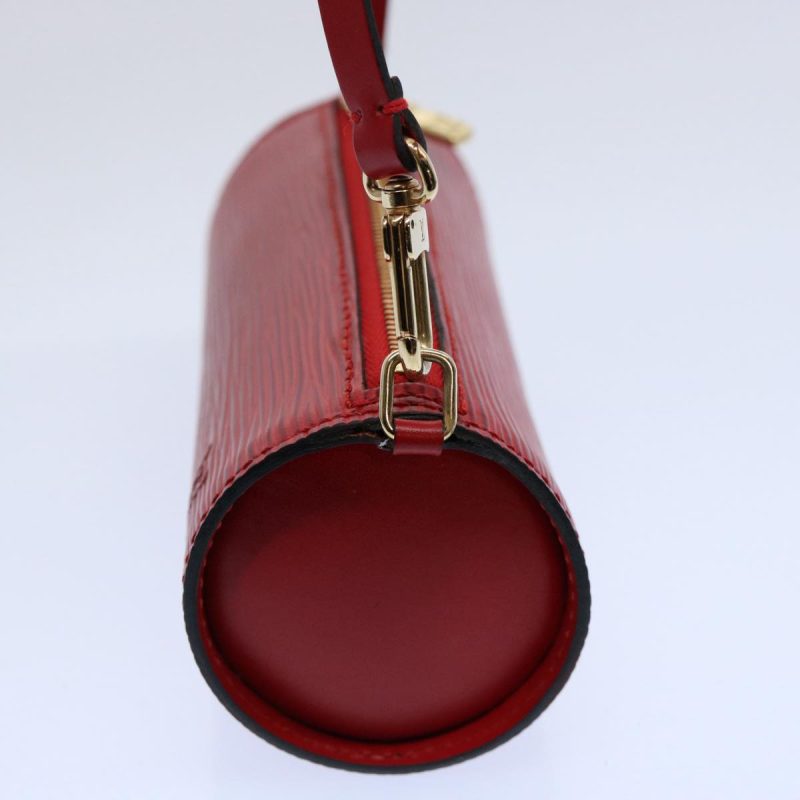 Louis Vuitton Epi Soufflot Pouch Accessory Pouch Red  tb942 - Image 4