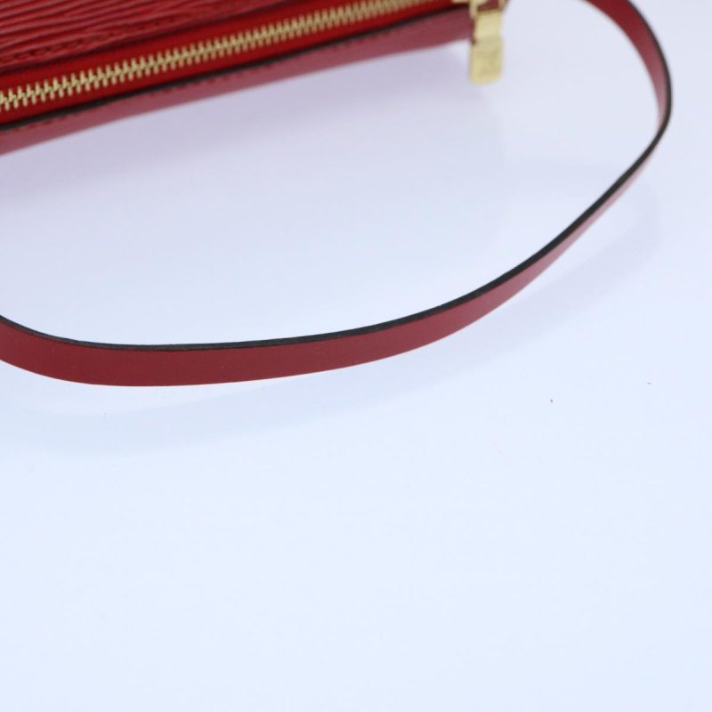 Louis Vuitton Epi Soufflot Pouch Accessory Pouch Red  tb942 - Image 7