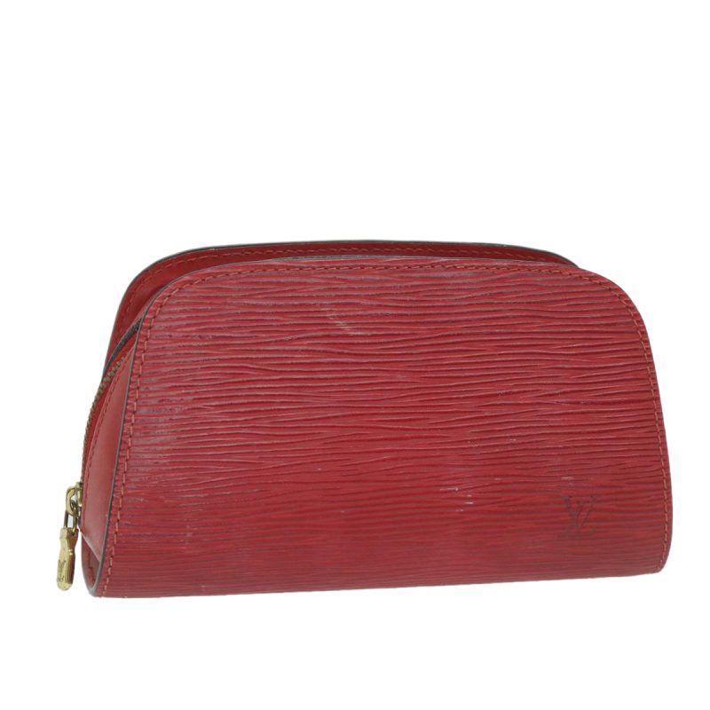 Louis Vuitton Epi Dauphine PM Pouch Red M48447  th4216