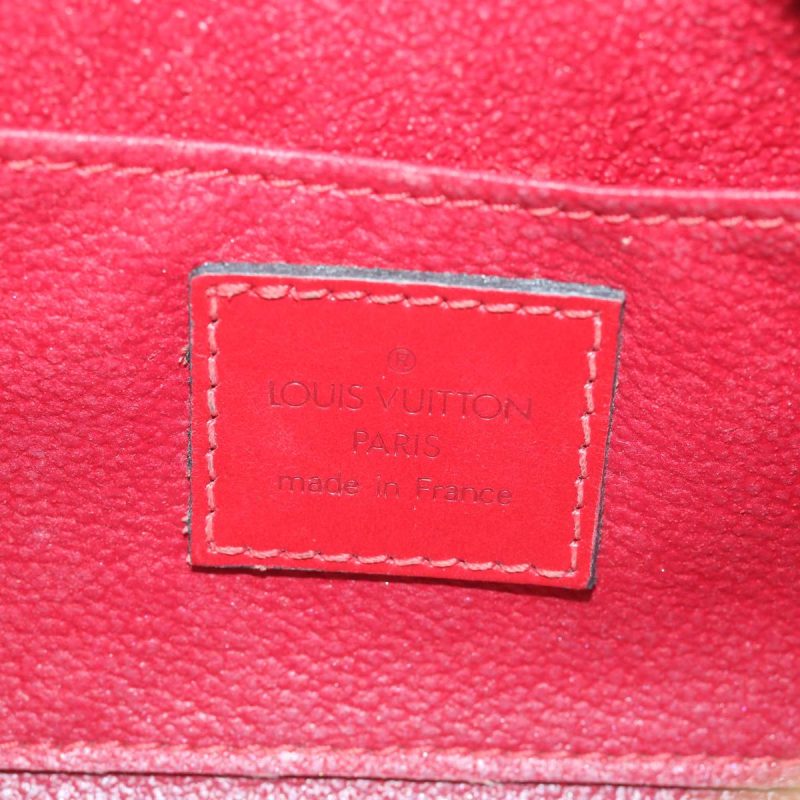 Louis Vuitton Epi Dauphine PM Pouch Red M48447  th4216 - Image 9