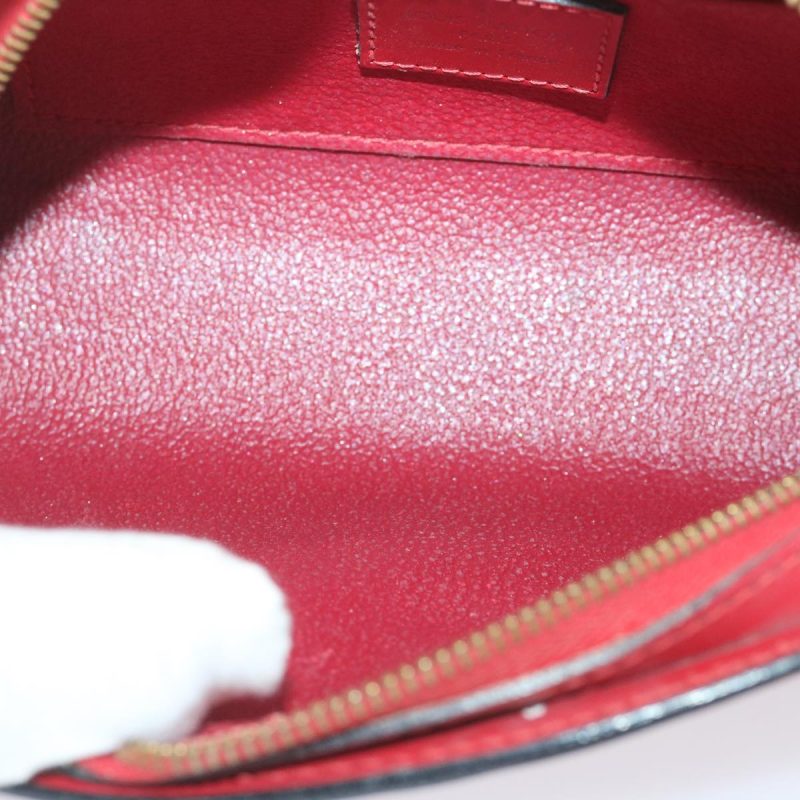 Louis Vuitton Epi Dauphine PM Pouch Red M48447  th4216 - Image 10