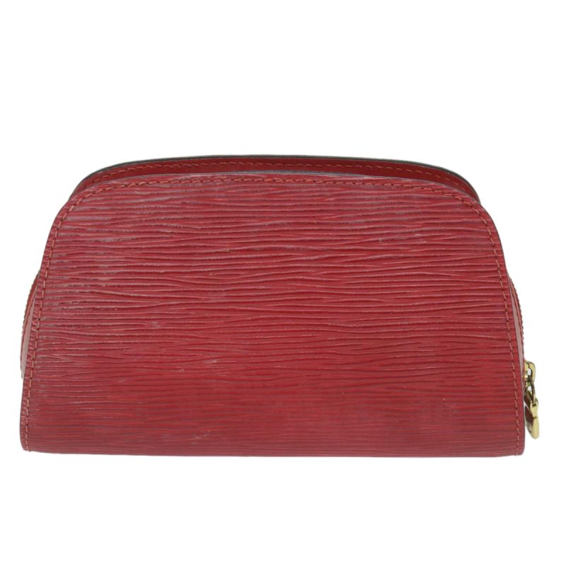 Louis Vuitton Epi Dauphine PM Pouch Red M48447  th4216 - Image 2