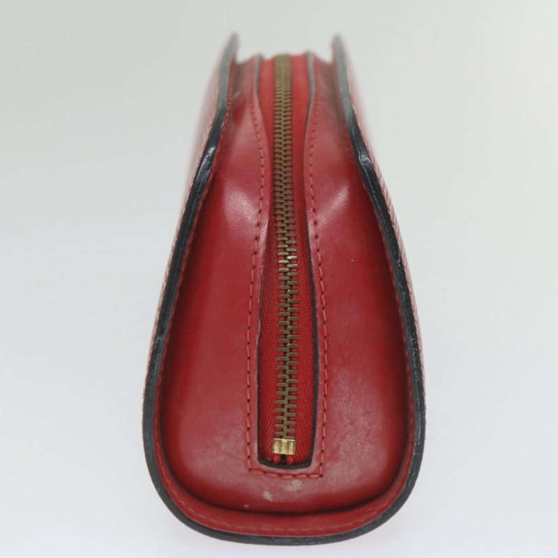 Louis Vuitton Epi Dauphine PM Pouch Red M48447  th4216 - Image 3
