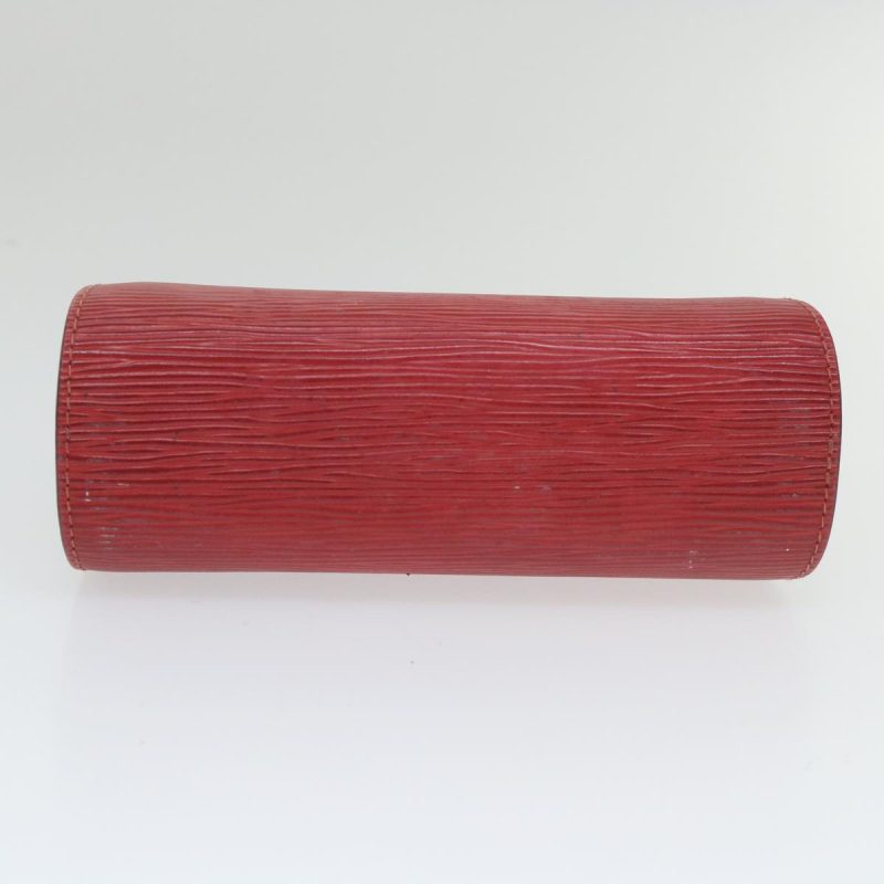 Louis Vuitton Epi Dauphine PM Pouch Red M48447  th4216 - Image 6