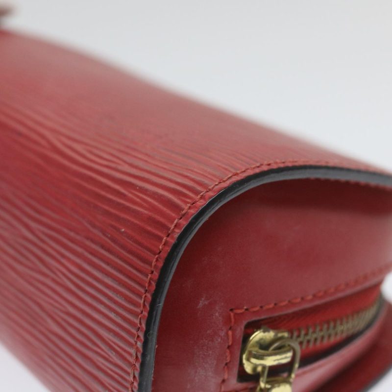 Louis Vuitton Epi Dauphine PM Pouch Red M48447  th4216 - Image 7