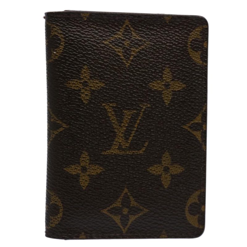 Louis Vuitton Monogram Porte Cartes Pass Vertical Card Case M66541 Auth th4316