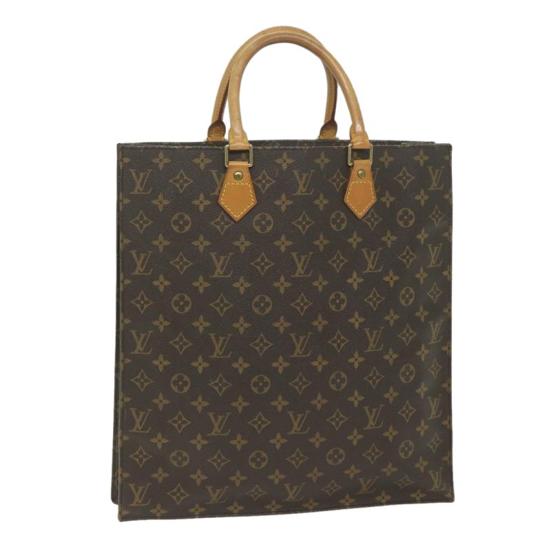 Louis Vuitton Monogram Sac Plat Hand Bag M51140  th4339