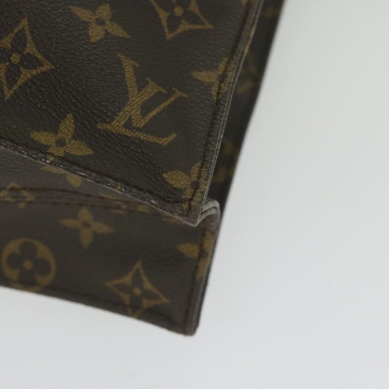 Louis Vuitton Monogram Sac Plat Hand Bag M51140  th4339 - Image 9
