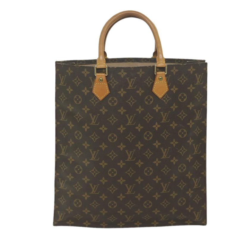 Louis Vuitton Monogram Sac Plat Hand Bag M51140  th4339 - Image 2