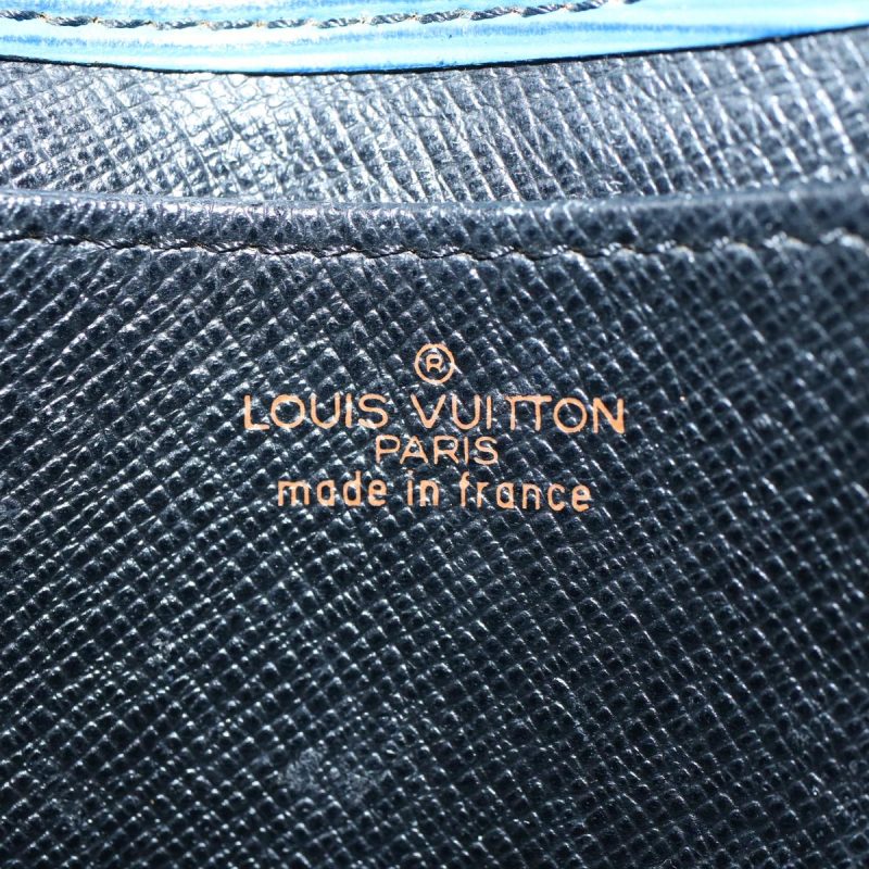 Louis Vuitton Epi Art Deco Clutch Bag Blue M52635  th4347 - Image 9