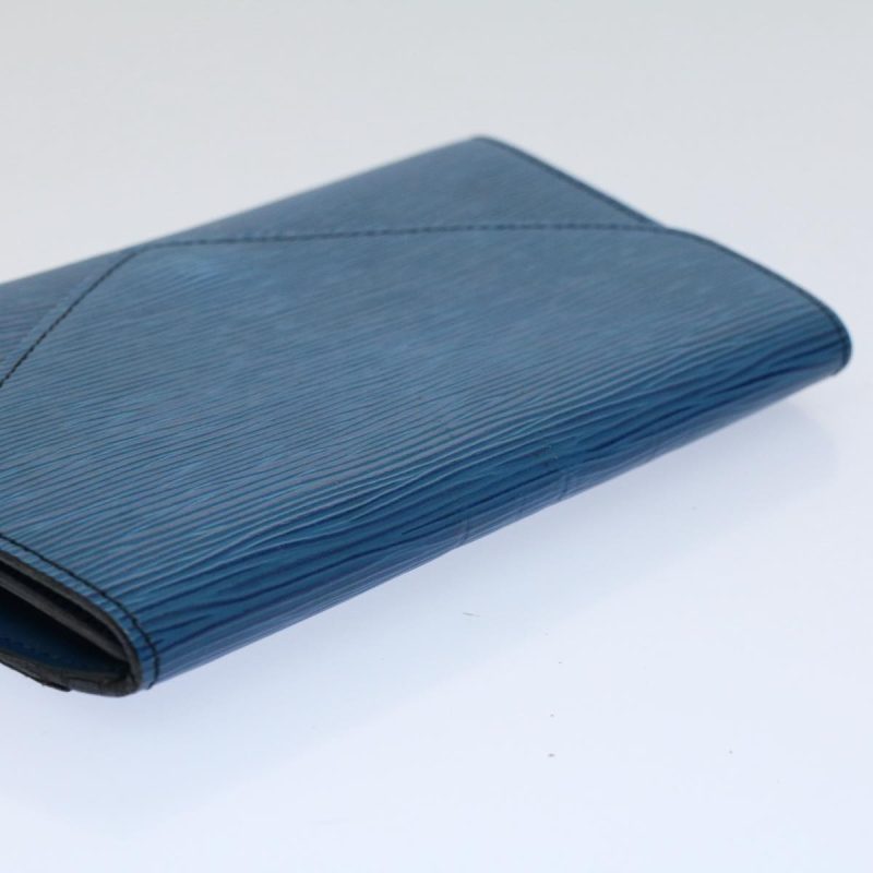 Louis Vuitton Epi Art Deco Clutch Bag Blue M52635  th4347 - Image 5