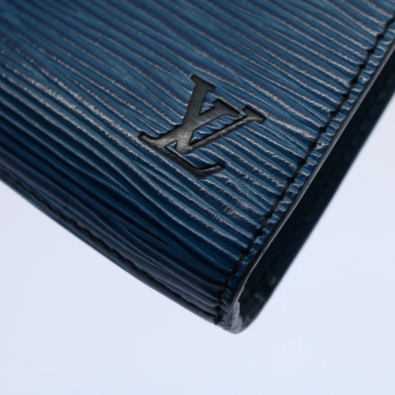 Louis Vuitton Epi Art Deco Clutch Bag Blue M52635  th4347 - Image 7