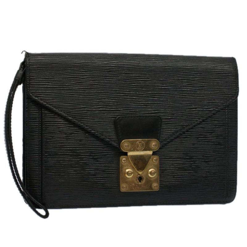 Louis Vuitton Epi Serie Dragonne Hand Bag Black M52612  th4349