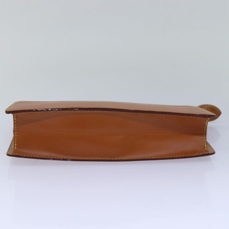 Louis Vuitton Epi Pochette Homme Clutch Bag Brown Zipang gold M52528 Auth th5082 - Image 7
