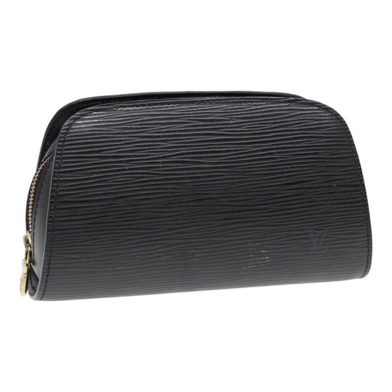 Louis Vuitton Epi Dauphine PM Pouch Black M48442  th5264