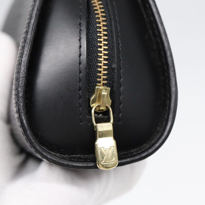 Louis Vuitton Epi Dauphine PM Pouch Black M48442  th5264 - Image 8