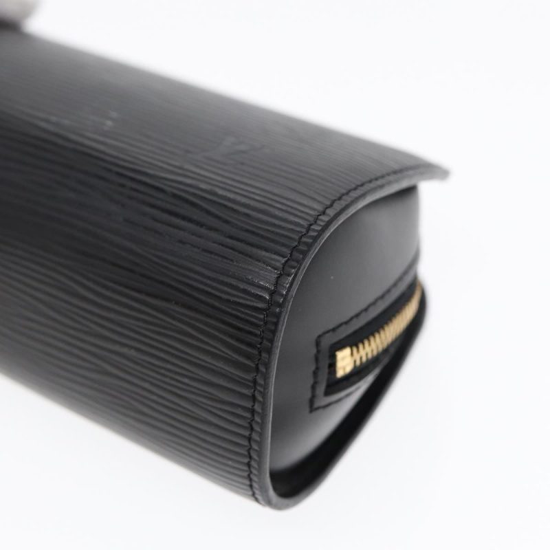 Louis Vuitton Epi Dauphine PM Pouch Black M48442  th5264 - Image 7