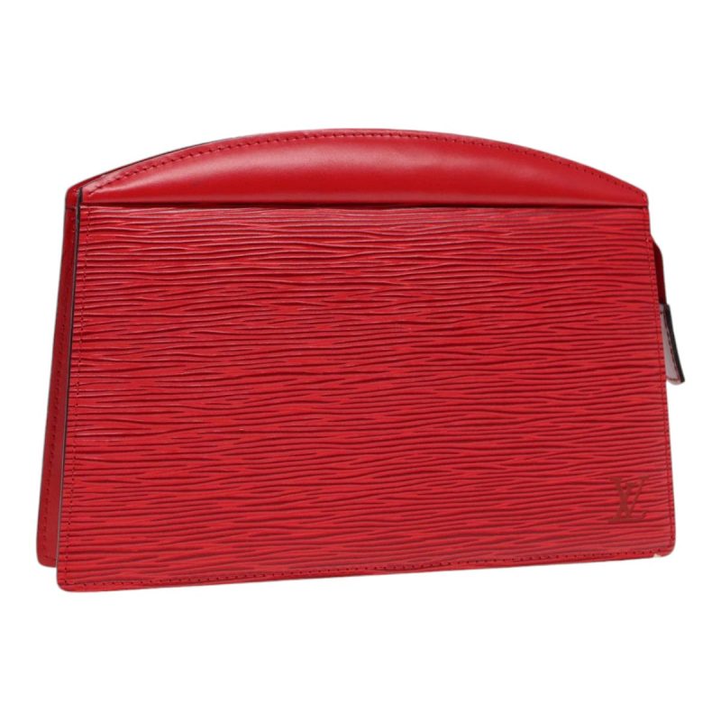 Louis Vuitton Epi Trousse Crete Clutch Bag Red M48407  th5268