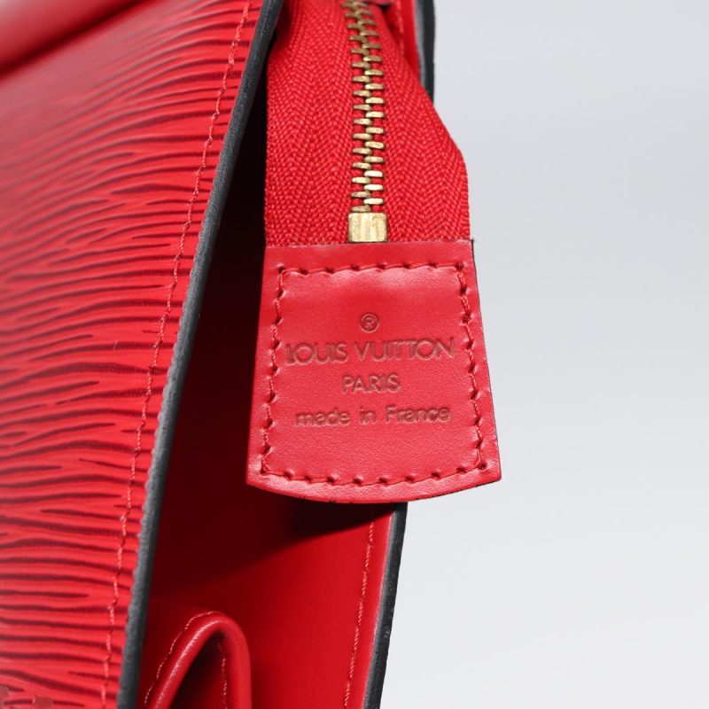Louis Vuitton Epi Trousse Crete Clutch Bag Red M48407  th5268 - Image 7