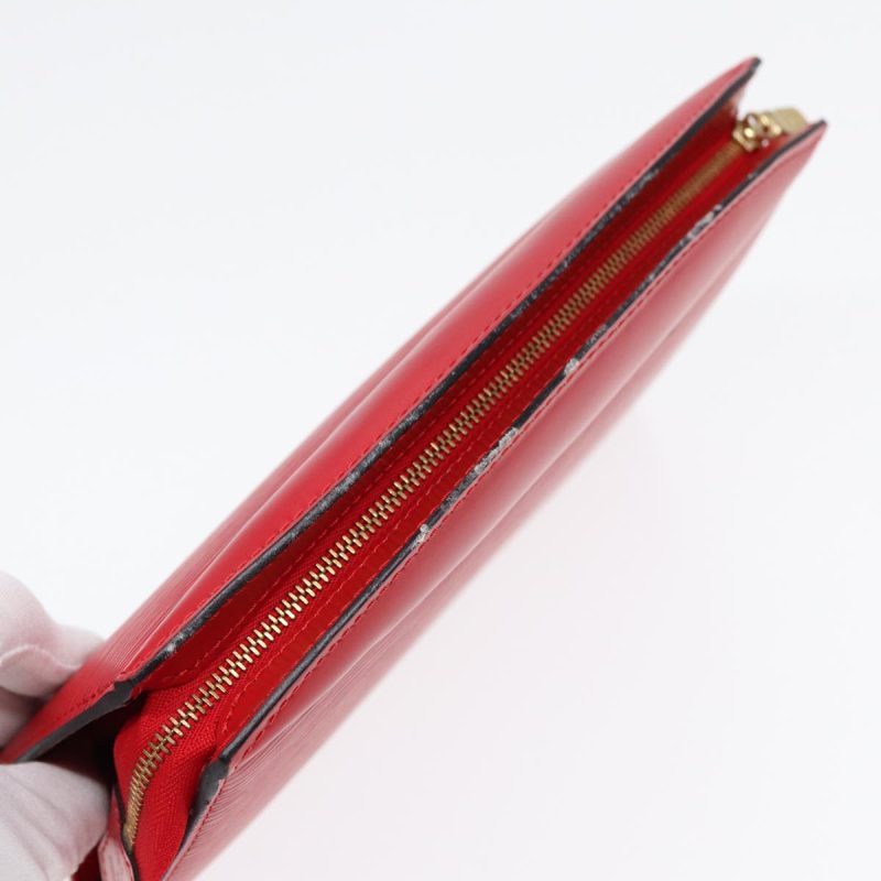 Louis Vuitton Epi Trousse Crete Clutch Bag Red M48407  th5268 - Image 5