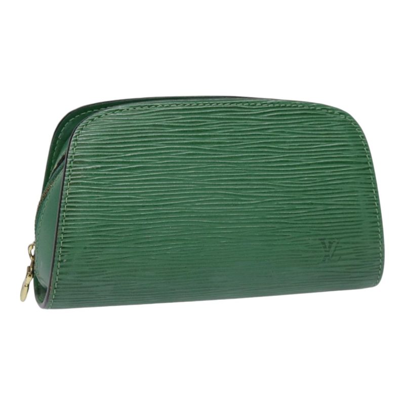 Louis Vuitton Epi Dauphine PM Cosmetic Pouch Green M48444  th5272