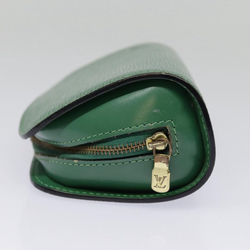 Louis Vuitton Epi Dauphine PM Cosmetic Pouch Green M48444  th5272 - Image 3