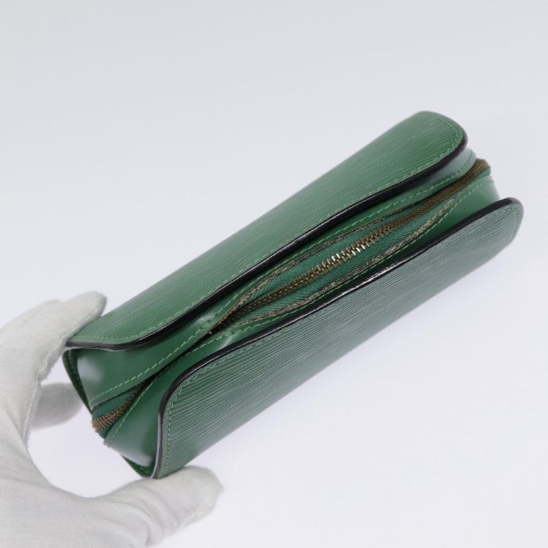 Louis Vuitton Epi Dauphine PM Cosmetic Pouch Green M48444  th5272 - Image 5