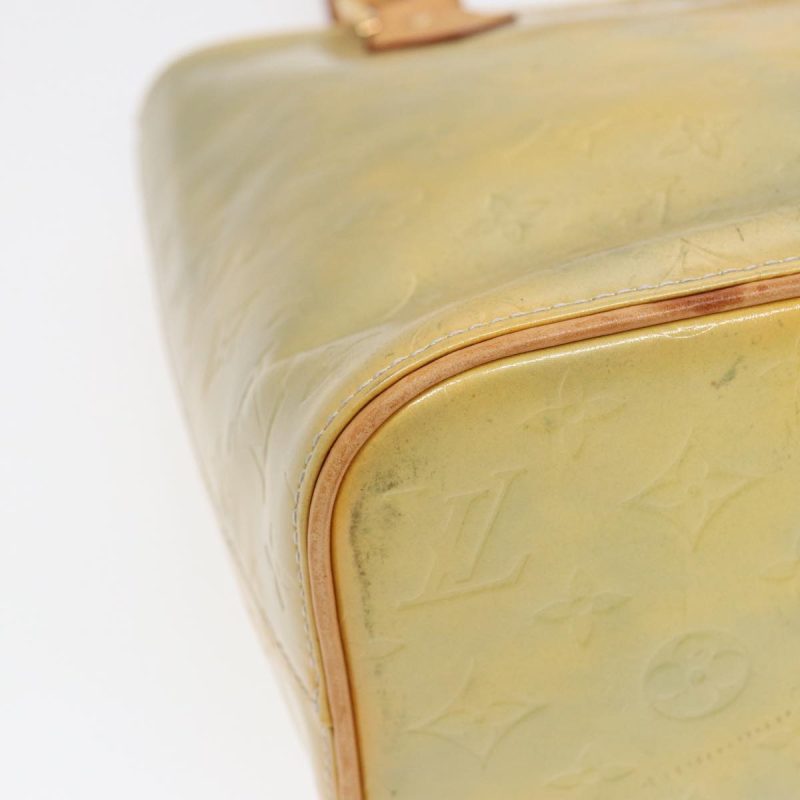 Louis Vuitton Monogram Vernis Houston Hand Bag Gris M91053  th5274 - Image 9